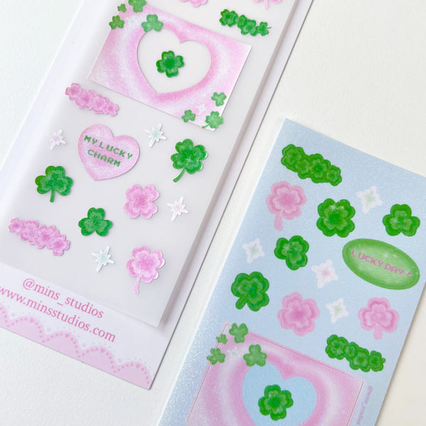 MINS STUDIOS Lucky Clover Deco Sticker