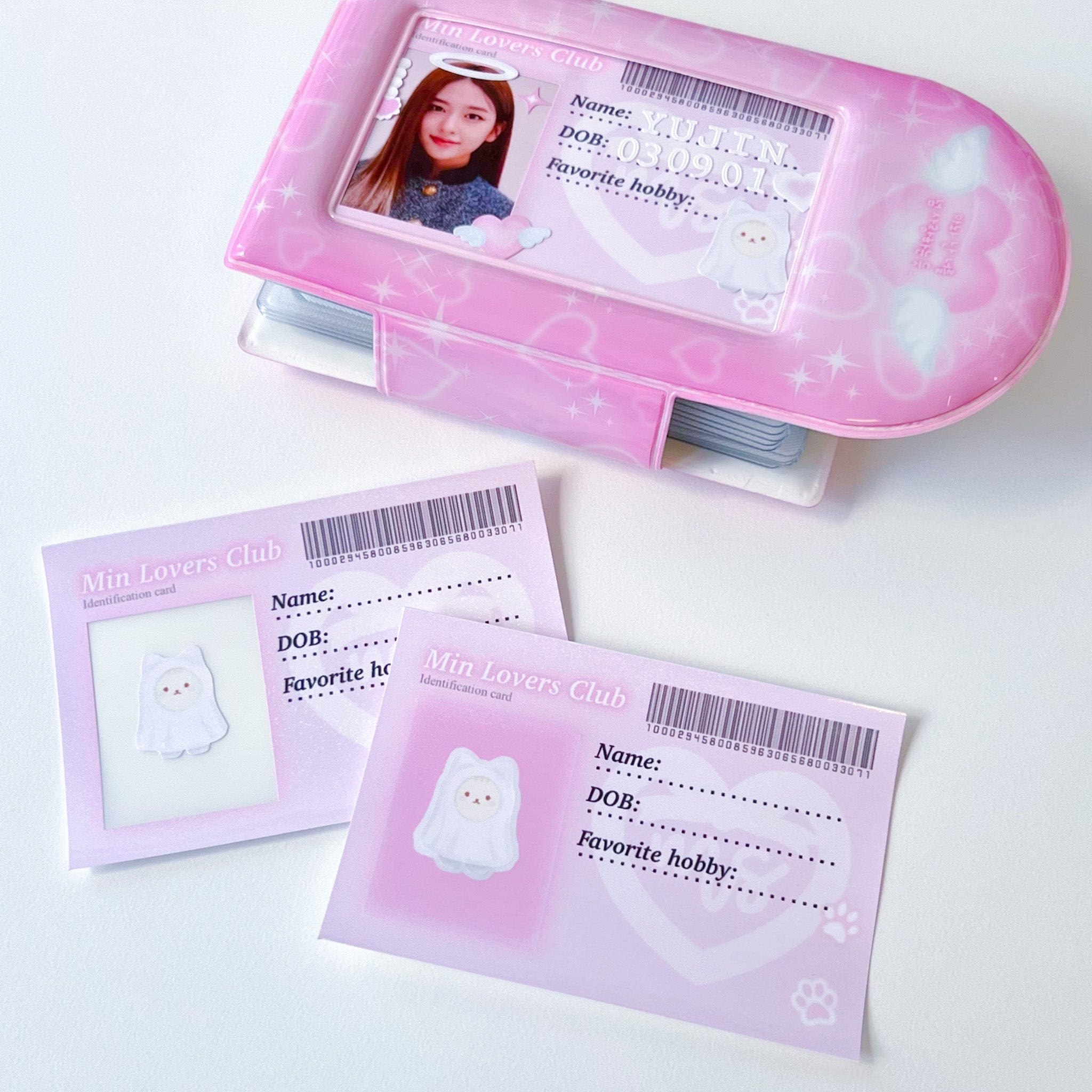 MINS STUDIOS Min Lovers Club ID Frame Sticker