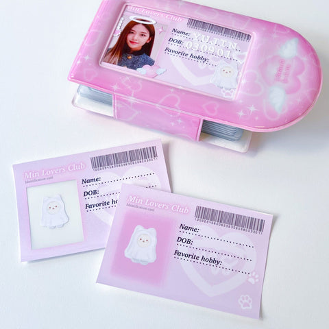 MINS STUDIOS Min Lovers Club ID Frame Sticker