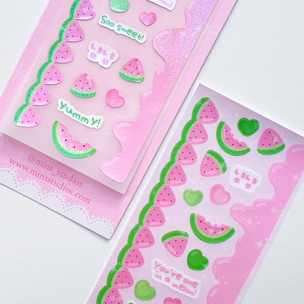 MINS STUDIOS Watermelon Deco Sticker